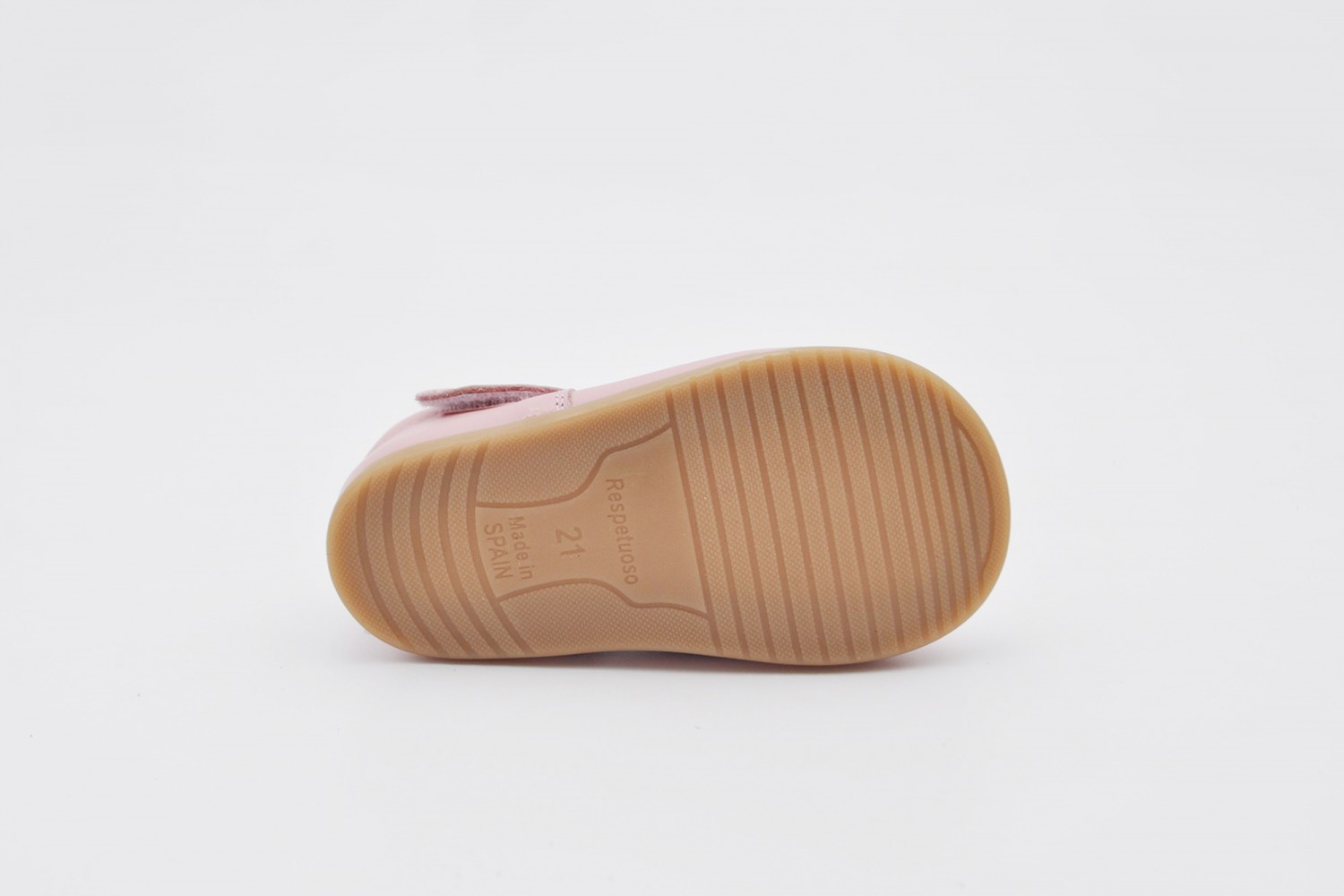 MERCEDITA ROSA NAPA CALZADO RESPETUOSO VELCRO ANGELITOS SUELA DROP 0