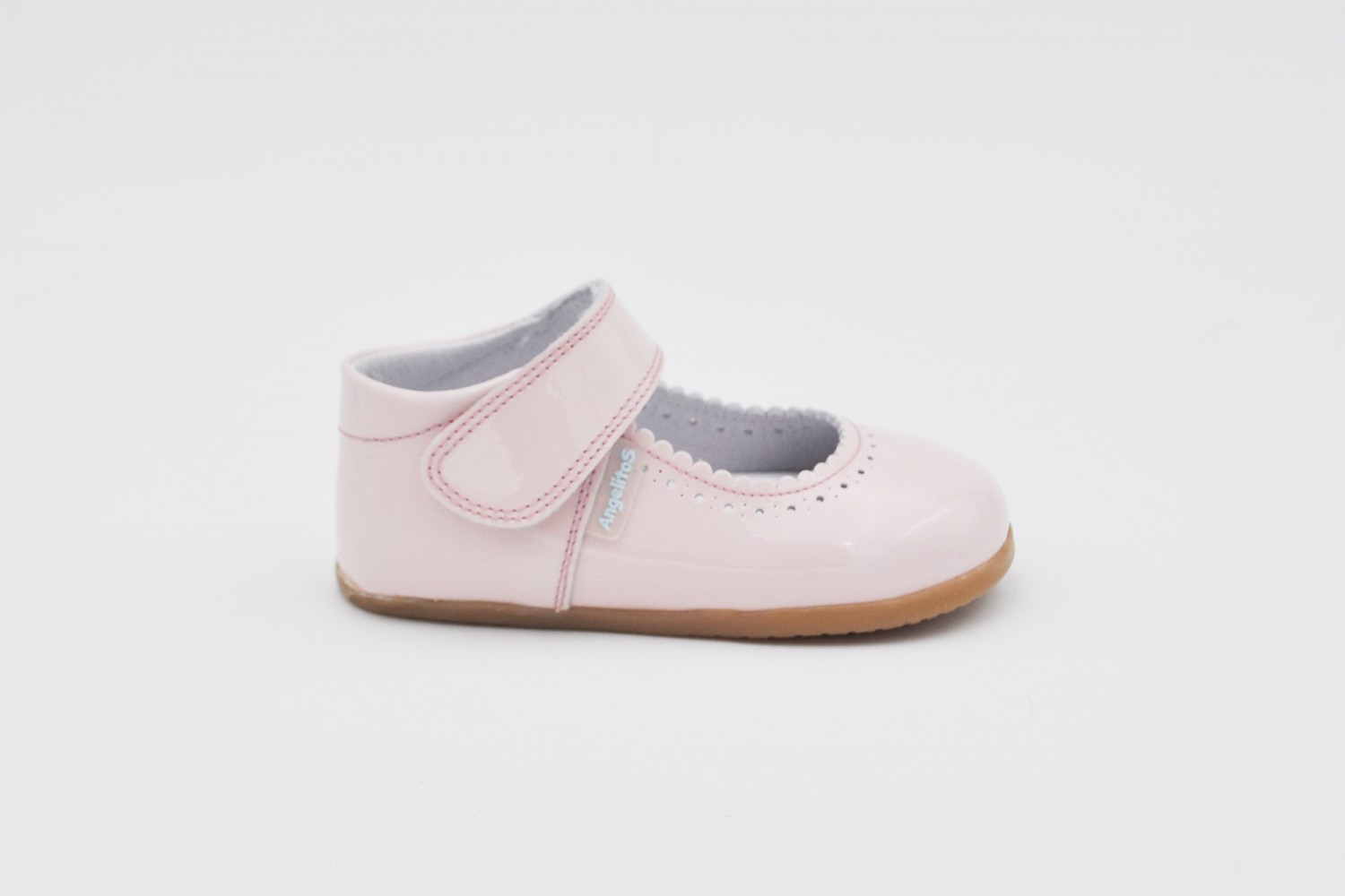 MERCEDITA ROSA CHAROL CALZADO RESPETUOSO VELCRO ANGELITOS SUELA DROP 0