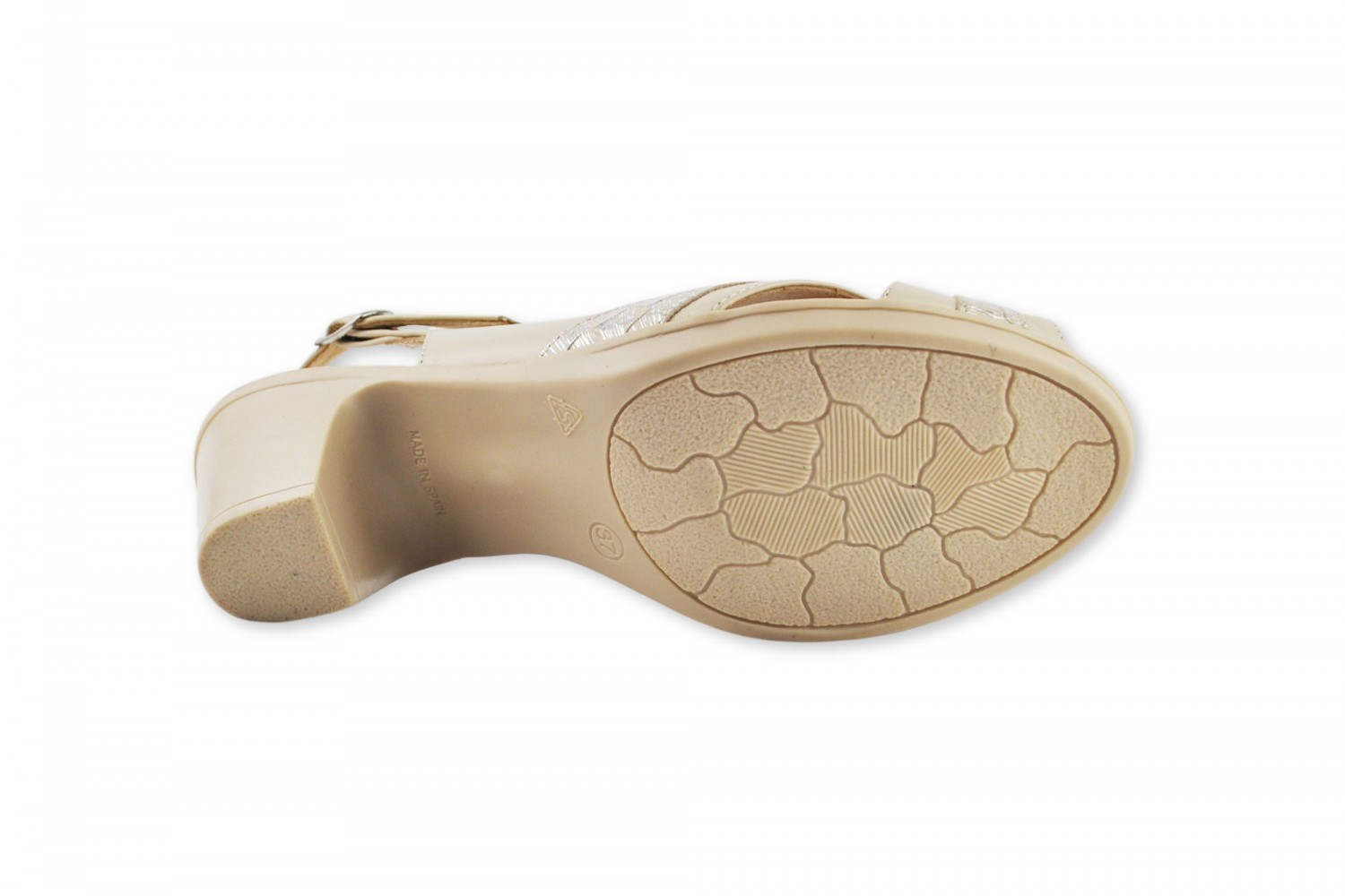 PEEP-TOE BEIGE DESTALONADO PIEL CRUZADO CONFORT EVA MAÑAS