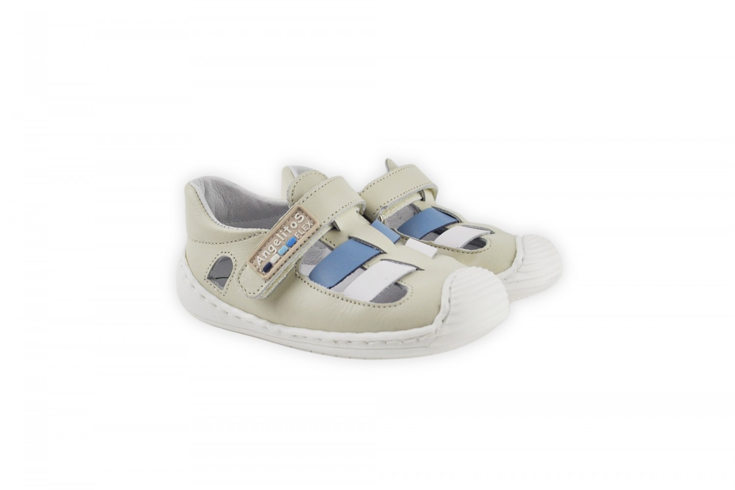 SANDALIA BEIGE TOMMY CALZADO RESPETUOSO ANGELITOS SUELA COSIDA DROP 0