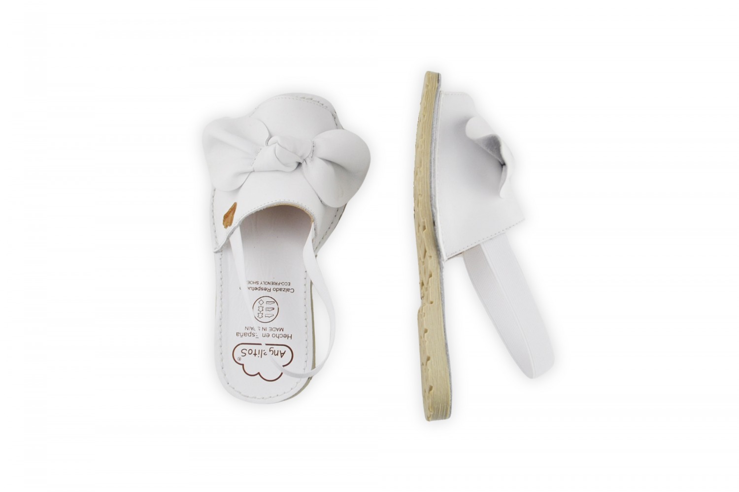 MENORQUINA BLANCO ELÁSTICO LAZO COLECCIÓN FLEXIBLE ANGELITOS