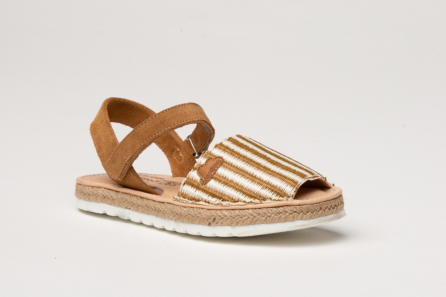 MENORQUINA VELCRO PALMIRA ANGELITOS "GEL-MEMORY FOAM" CUERO