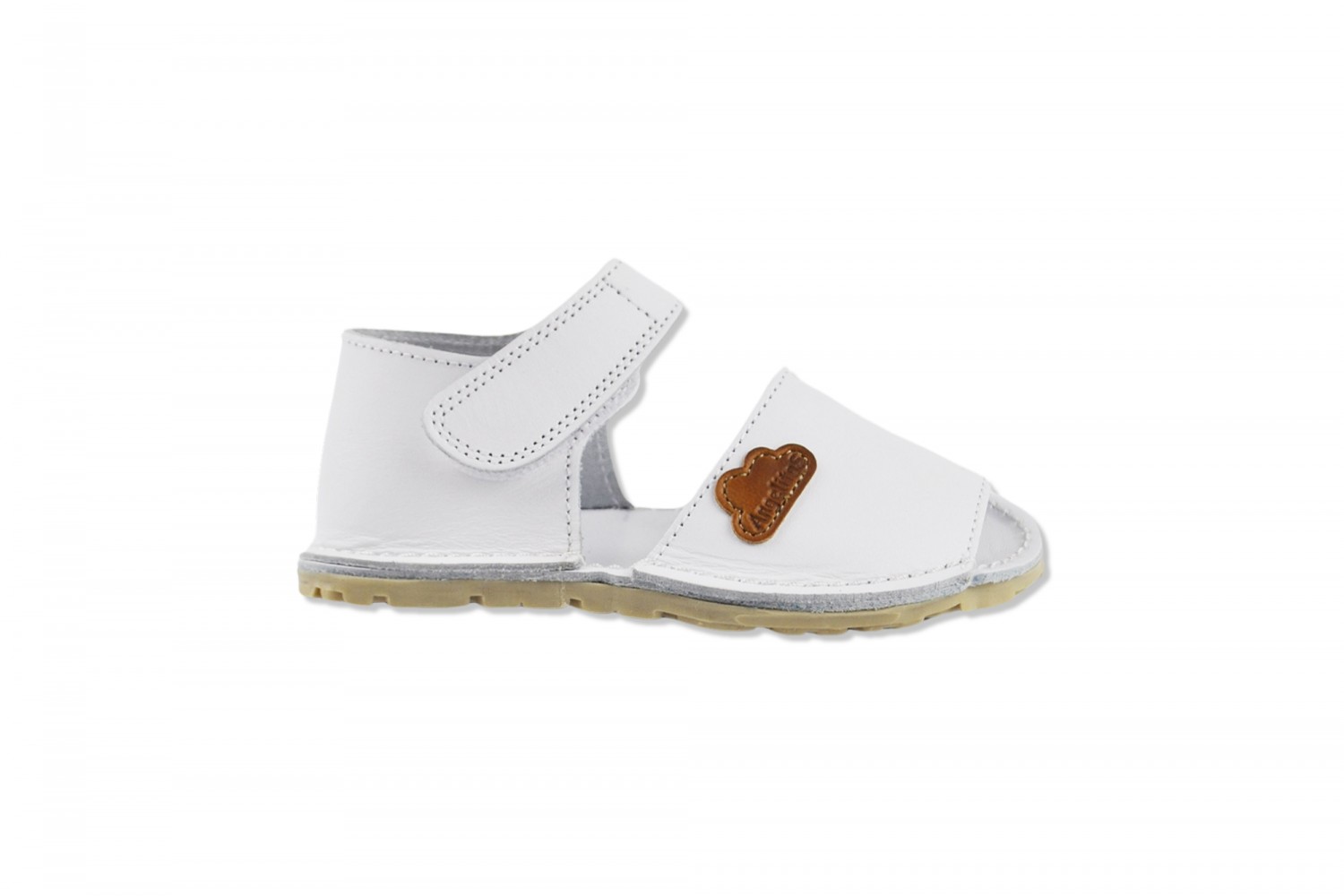 MENORQUINA BLANCO TALÓN CERRADO VELCRO CALZADO RESPETUOSO ANGELITOS