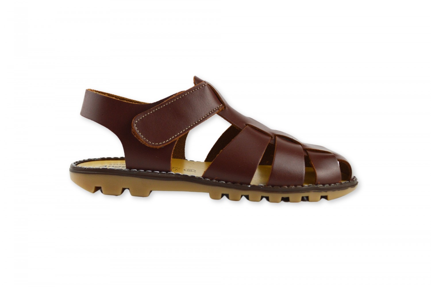 SANDALIA VELCRO NIÑO ANGELITOS CUERO