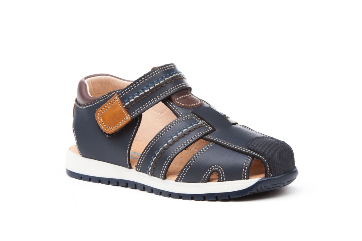 SANDALIA VELCRO NIÑO ANGELITOS MARINO