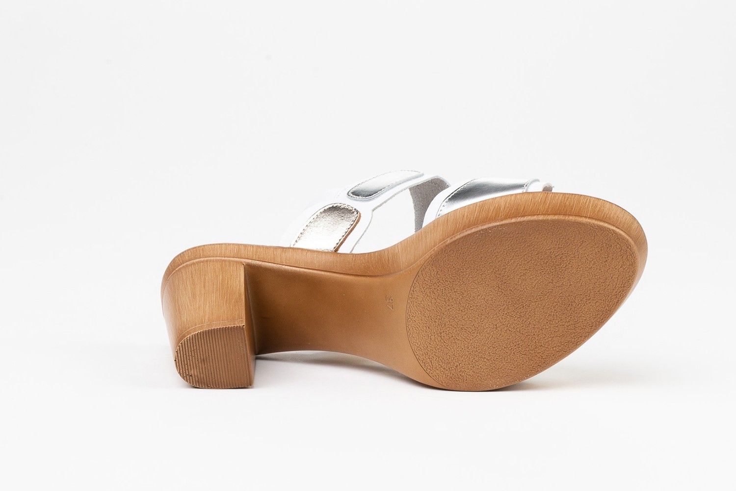 SANDALIAS CONFORT BLANCAS ÓVALOS EVA MAÑAS "GEL-MEMORY FOAM"