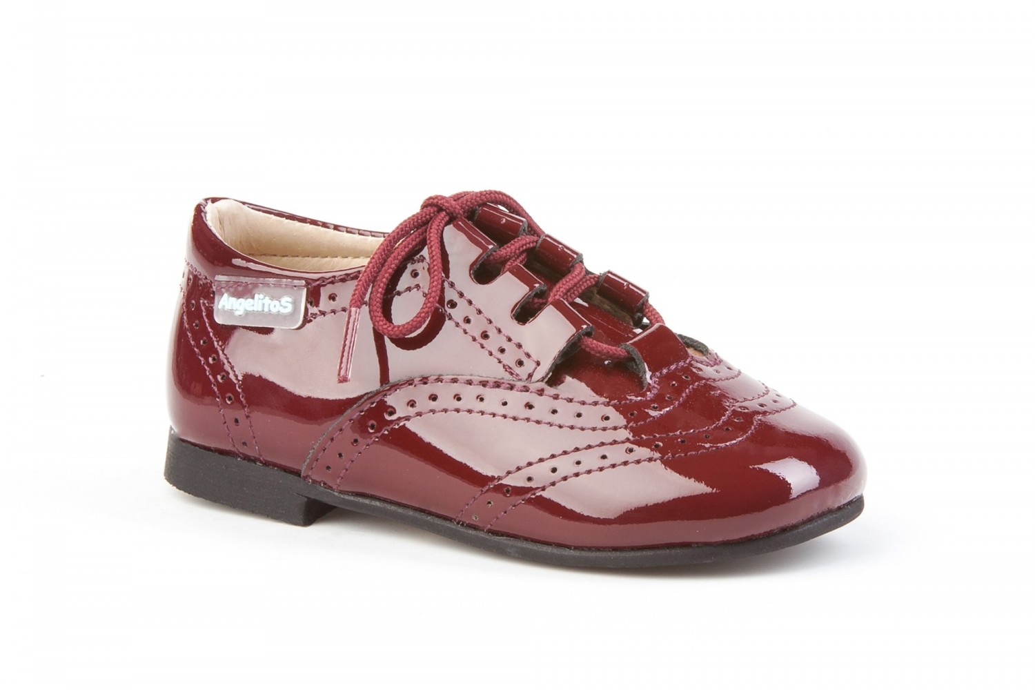 ZAPATO INGLESITO ANGELITOS BURDEOS
