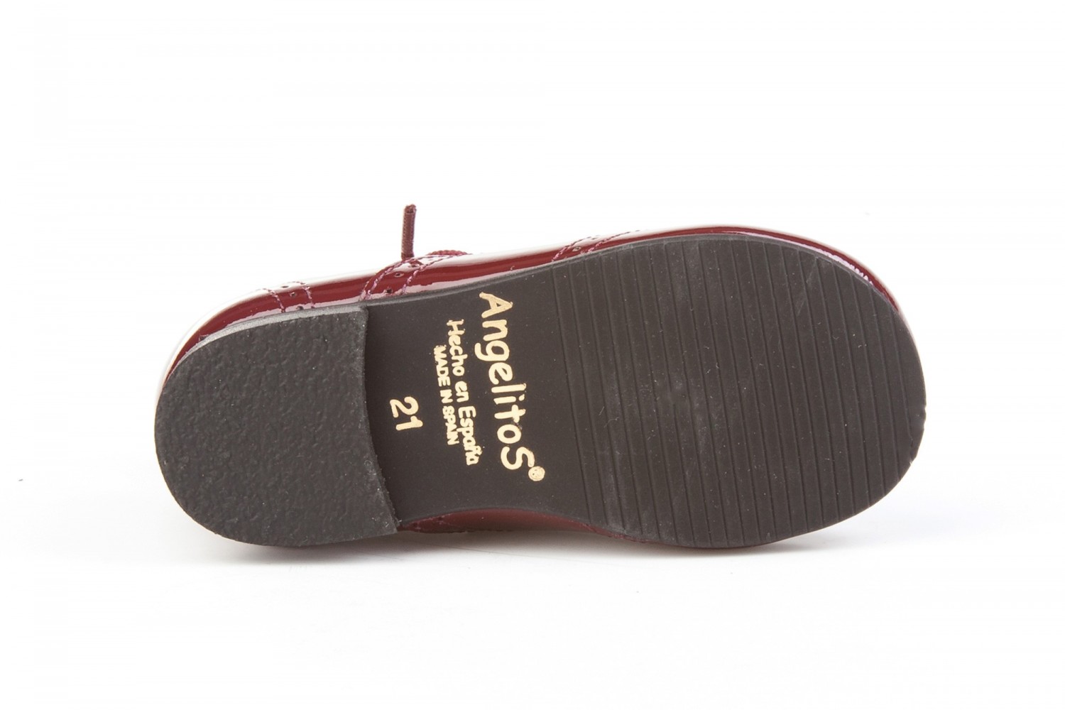 ZAPATO INGLESITO ANGELITOS BURDEOS