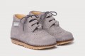 INGLESITA GRIS BOTA ANTE AFELPADO CORDONES ANGELITOS