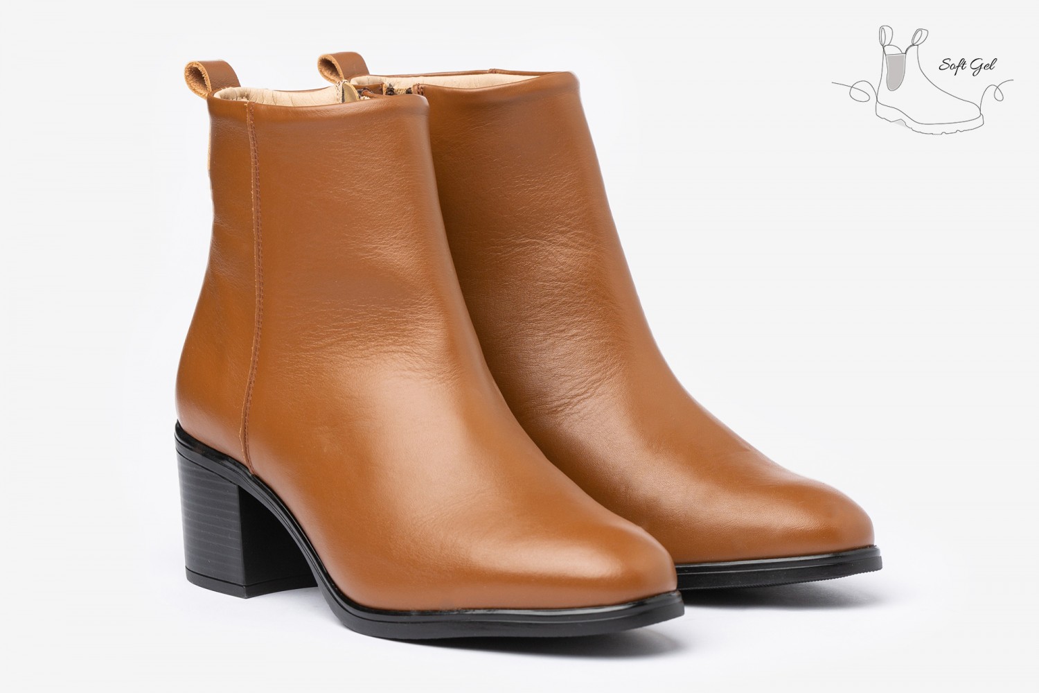 BOTIN SEÑORA LISO 5.5 CM "TEX-NATURE GEL-MEMORY"