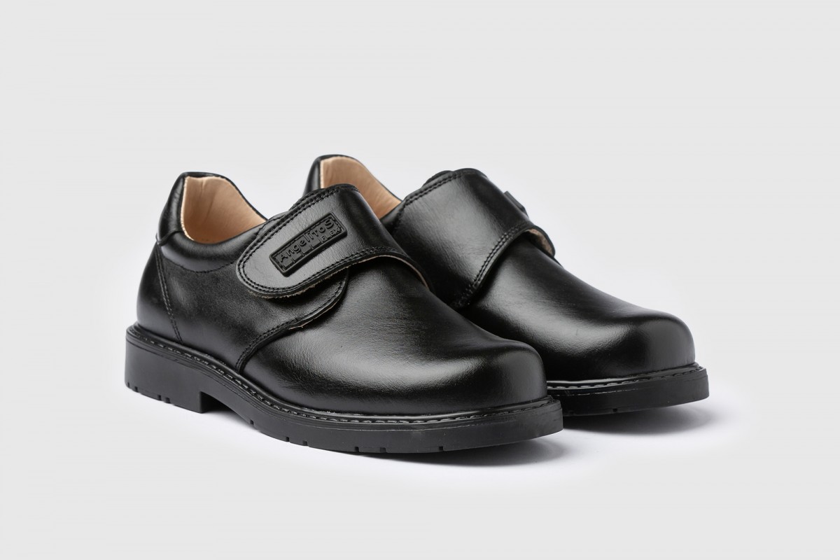 COLEGIAL NEGRO NAPA NIÑO VELCRO ANGELITOS