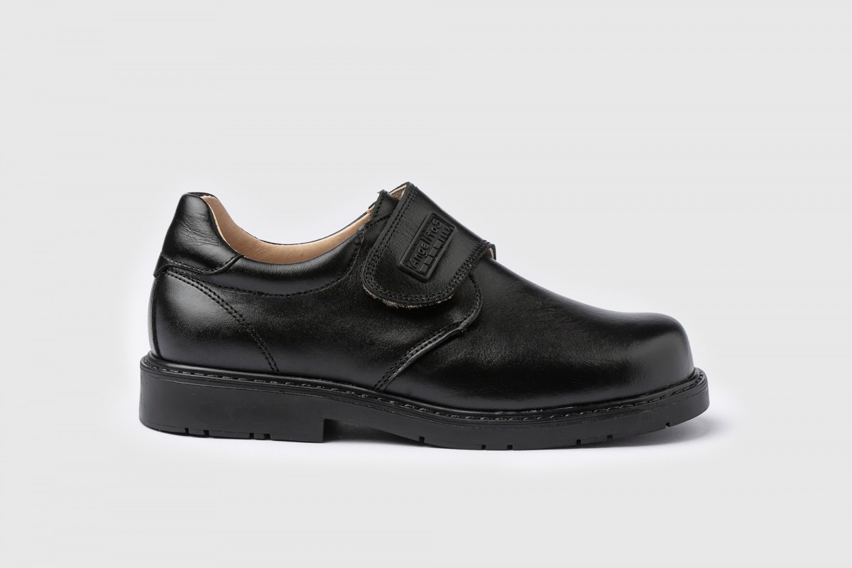 COLEGIAL NEGRO NAPA NIÑO VELCRO ANGELITOS