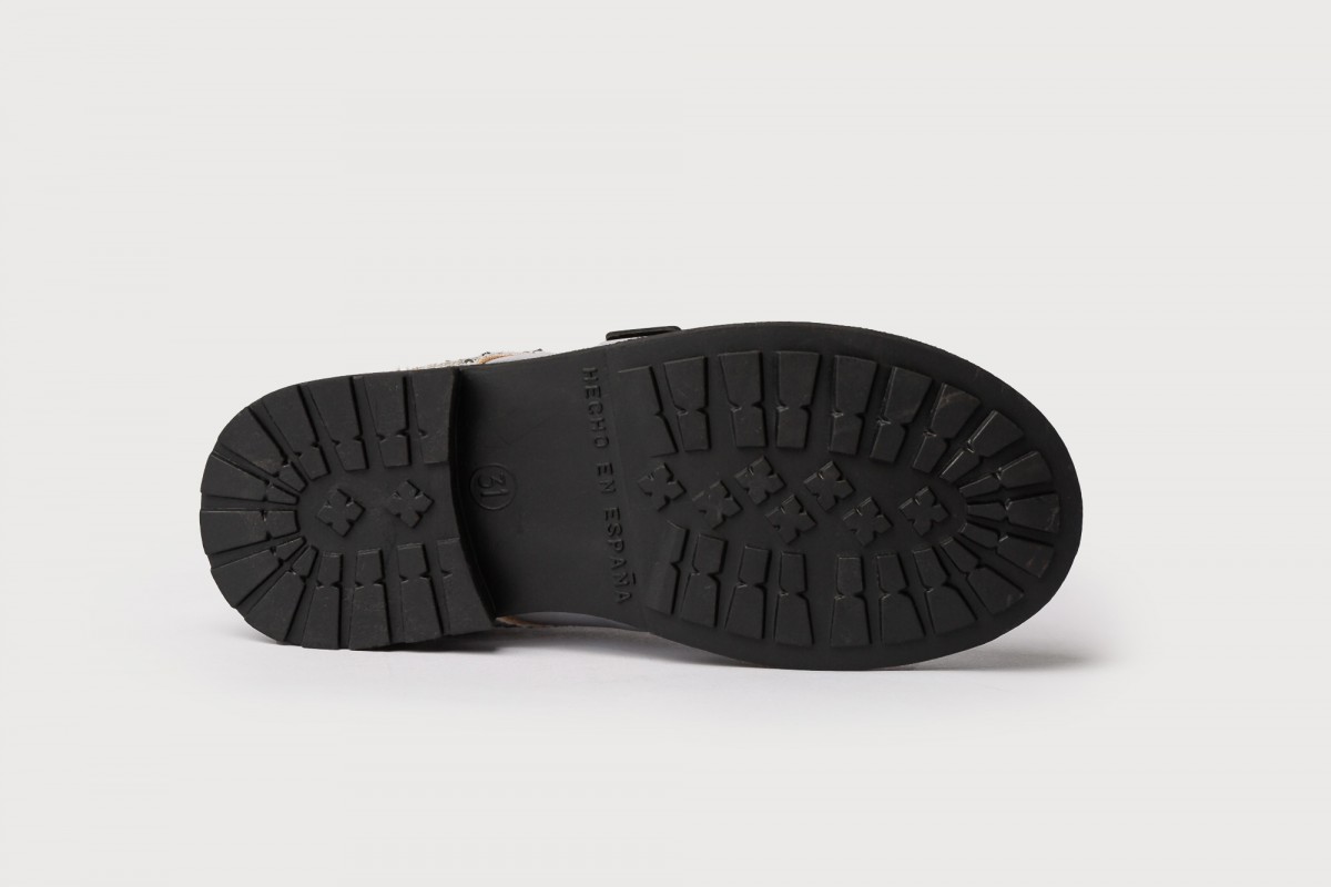 BOTA MILITAR CHAROL & LENTEJUELAS CORDONES ANGELITOS
