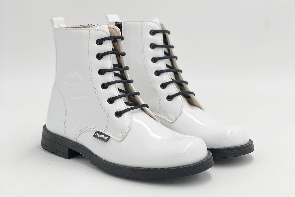BOTA MILITAR CHAROL CORDONES ANGELITOS