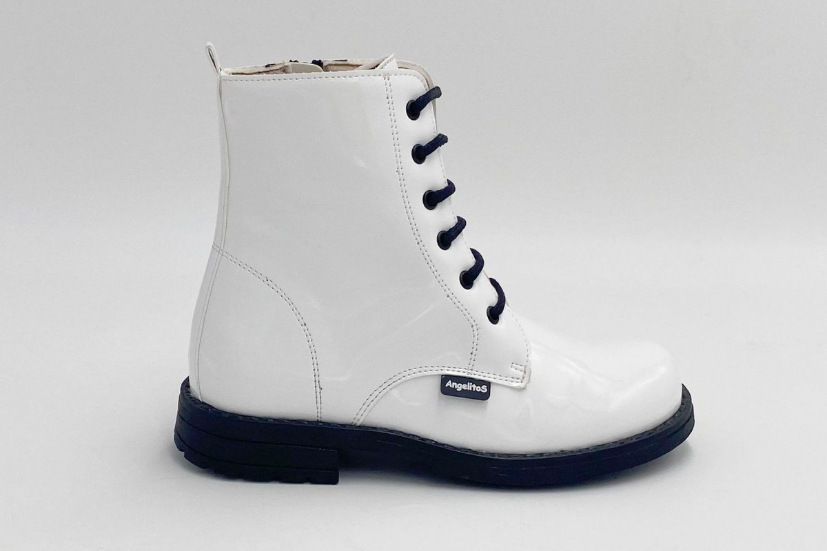BOTA MILITAR CHAROL CORDONES ANGELITOS