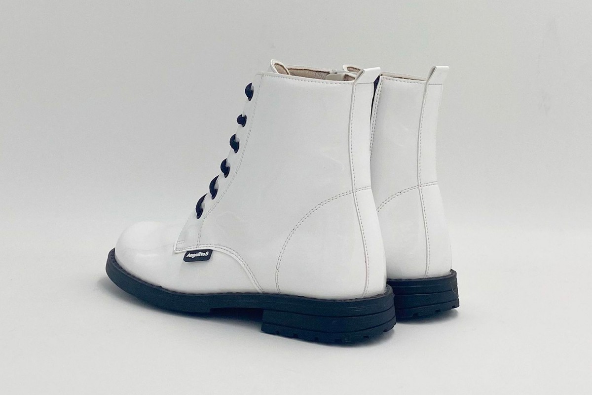 BOTA MILITAR CHAROL CORDONES ANGELITOS