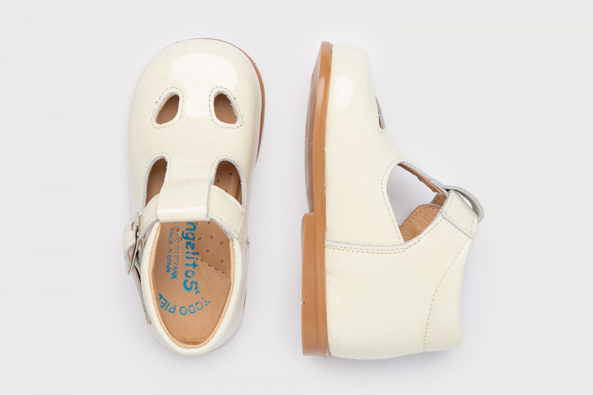 PEPITO CHAROL HEBILLA ANGELITOS BEIGE