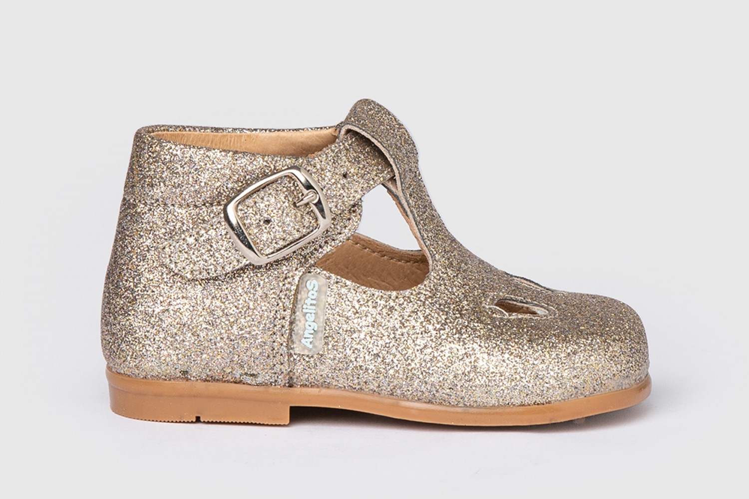 PEPITO HEBILLA MINI GLITTER ANGELITOS PLATINO