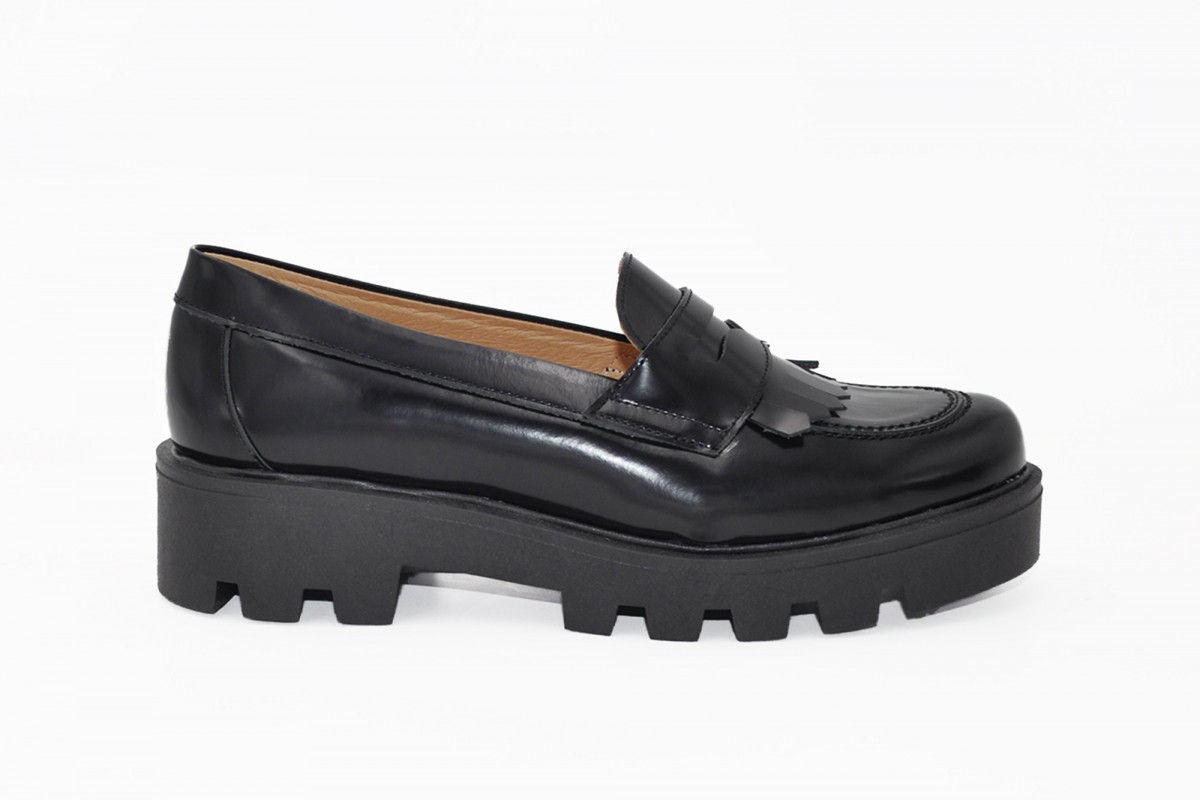 MOCASIN NEGRO ANTIFAZ FLECOS FLORENTIC EVA MAÑAS