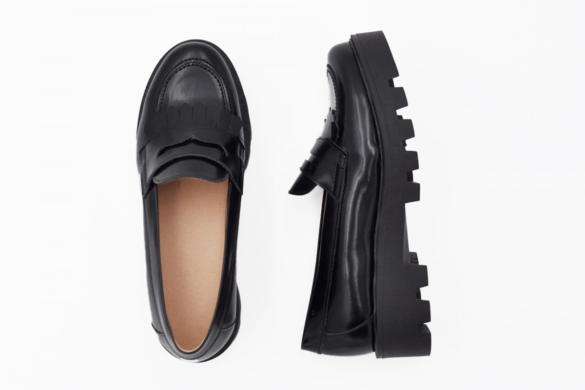 MOCASIN NEGRO ANTIFAZ FLECOS FLORENTIC EVA MAÑAS