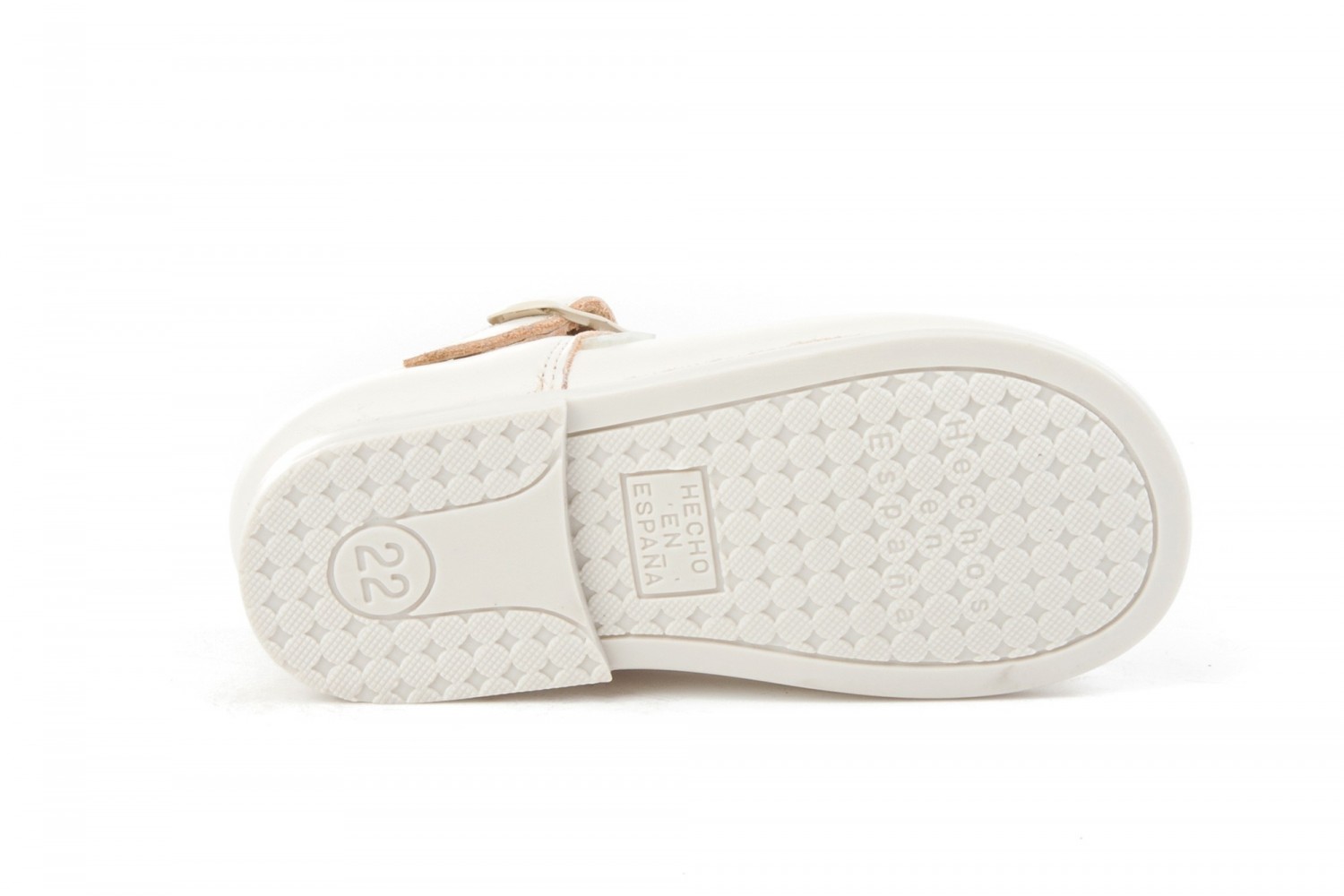 MERCEDITAS BEIGE CON HEBILLA ANGELITOS