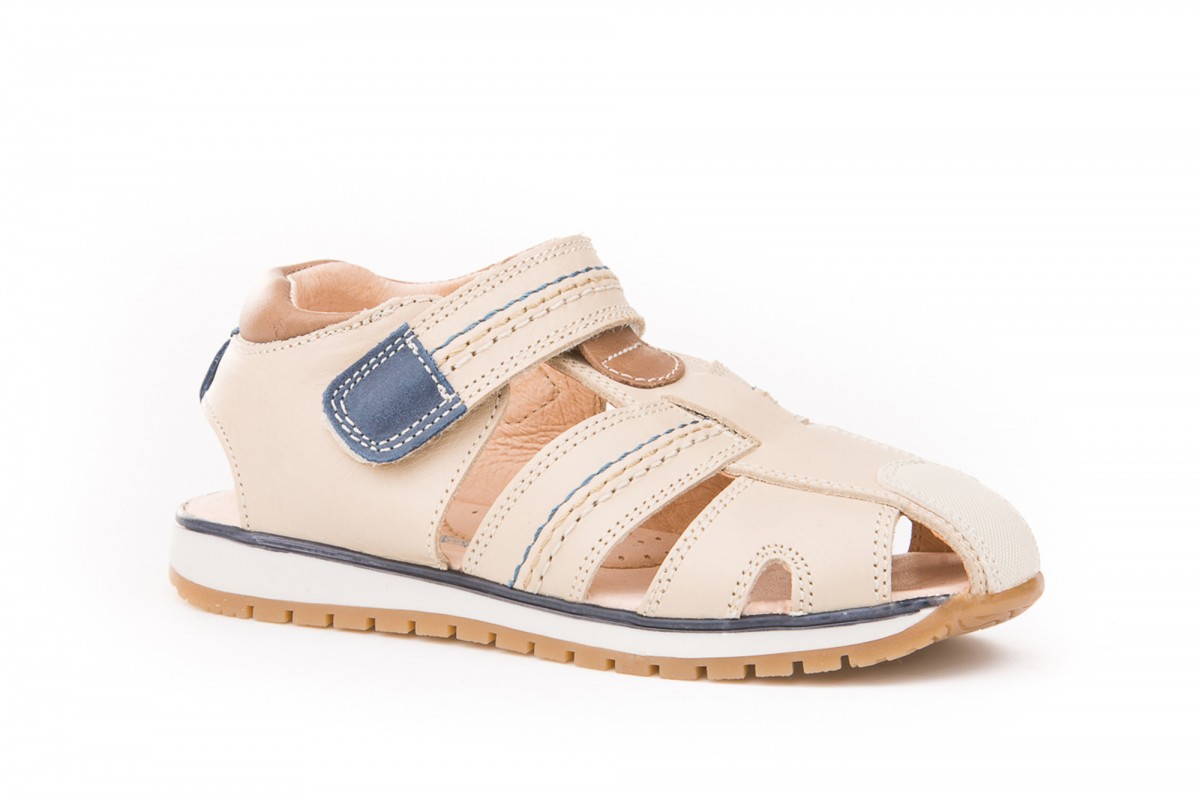 SANDALIA VELCRO NIÑO ANGELITOS BEIGE