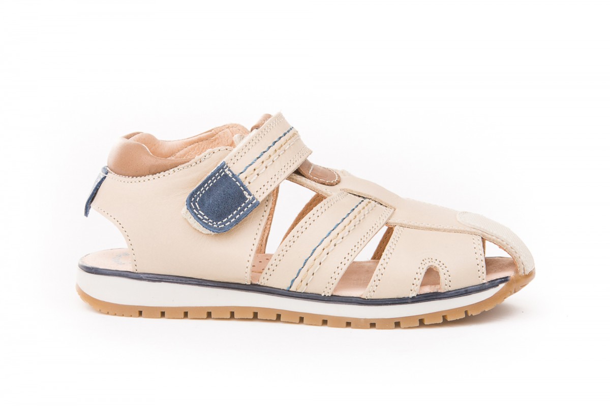 SANDALIA VELCRO NIÑO ANGELITOS BEIGE