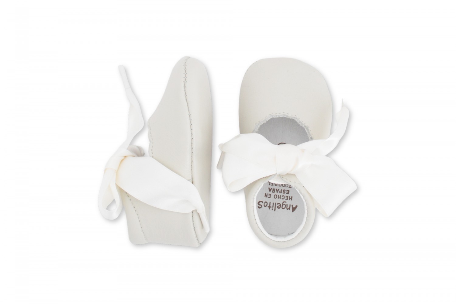 ANGELITOS MERCEDITA BEBÉ CON LAZO BEIGE