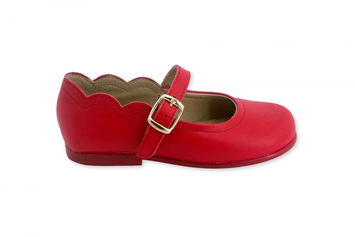 ANGELITOS MERCEDITA DE NIÑA CON HEBILLA ROJA