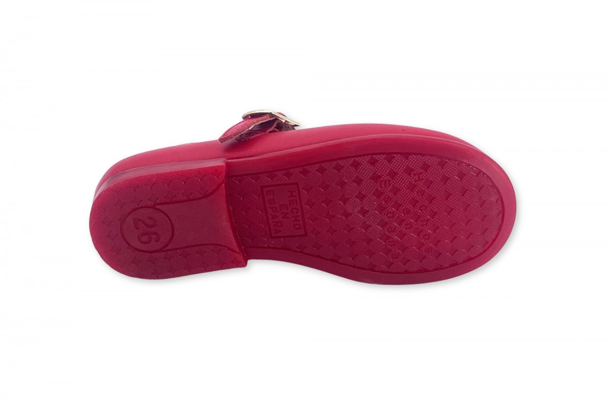 ANGELITOS MERCEDITA DE NIÑA CON HEBILLA ROJA