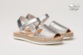 MENORQUINA VELCRO SACO METALIZADO ANGELITOS "GEL-MEMORY FOAM" PLATA