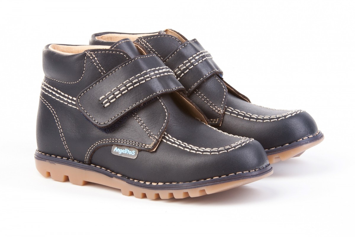 BOTA VELCRO ANGELITOS MARINO