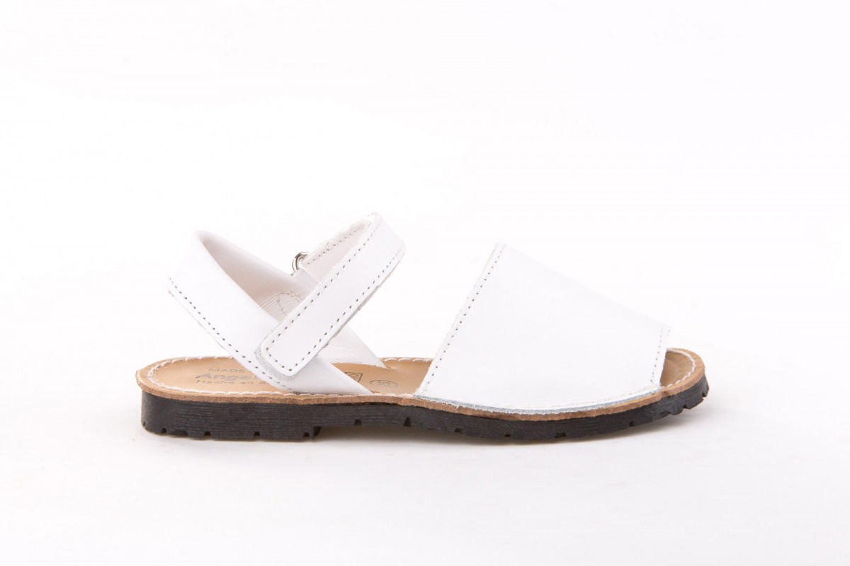 MENORQUINA VELCRO ANGELITOS BLANCO